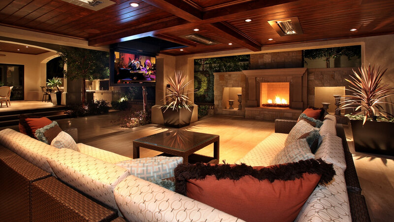 Luxury outdoor living room