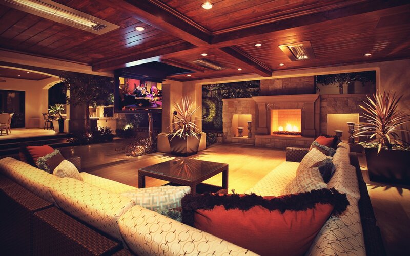 Luxury outdoor living room