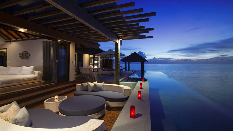 Luxury Overwater Villa — Blue