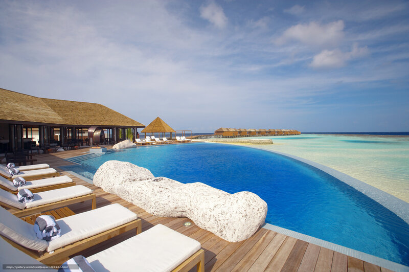 Luxury pool at tropical resort