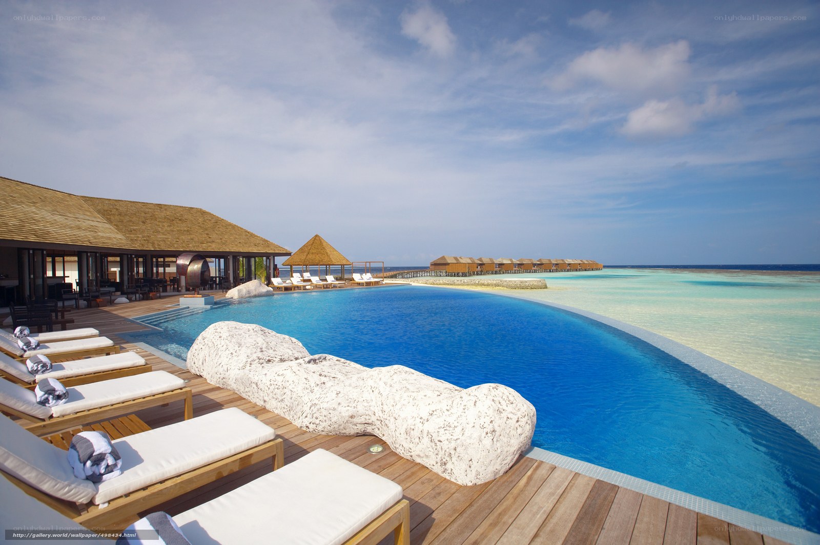 Luxury pool at tropical resort