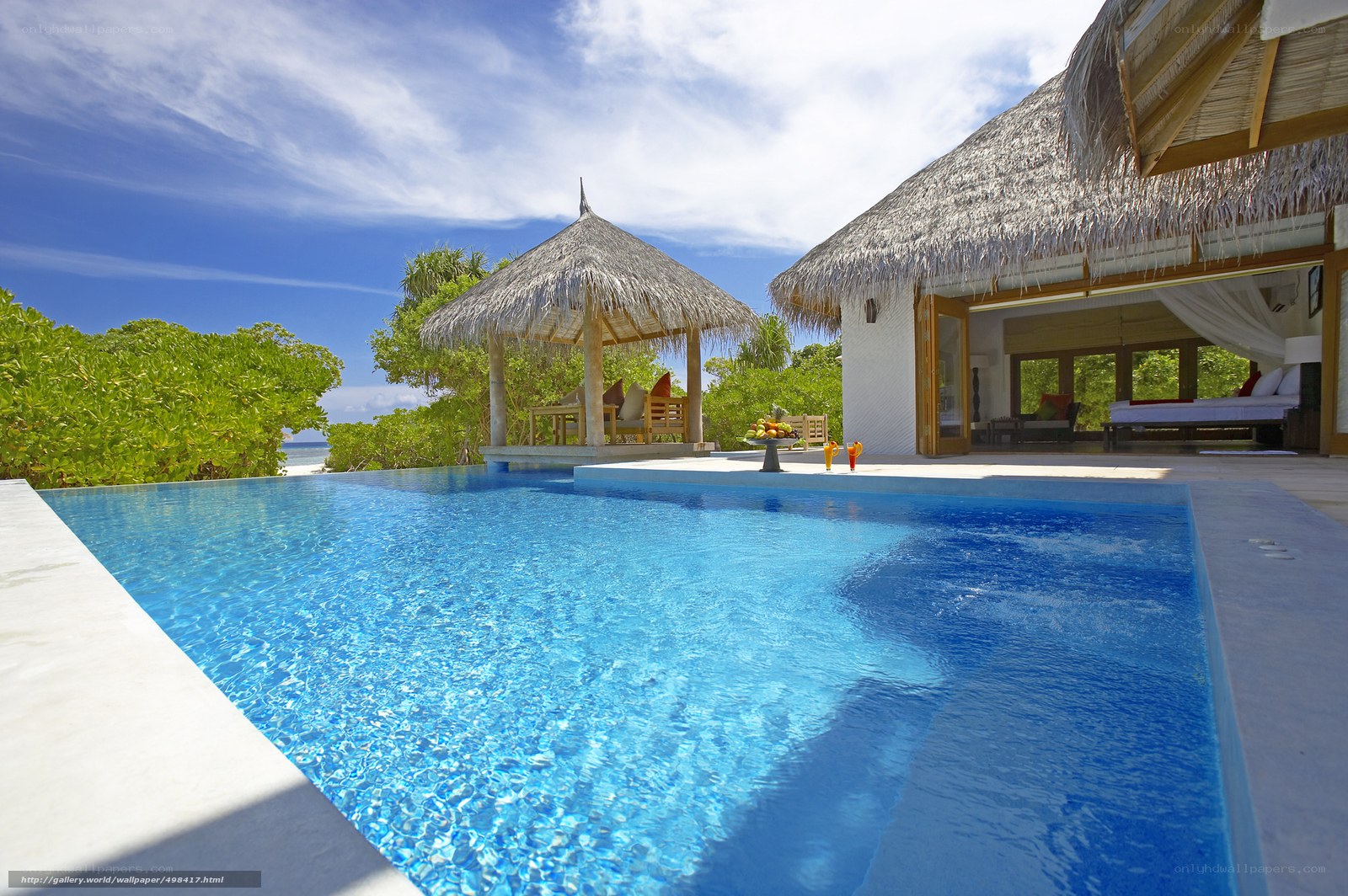 Luxury pool villa with ocean view