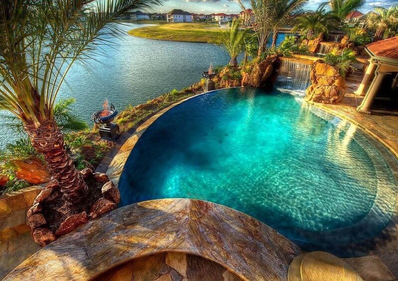 Luxury Pool with Waterfall