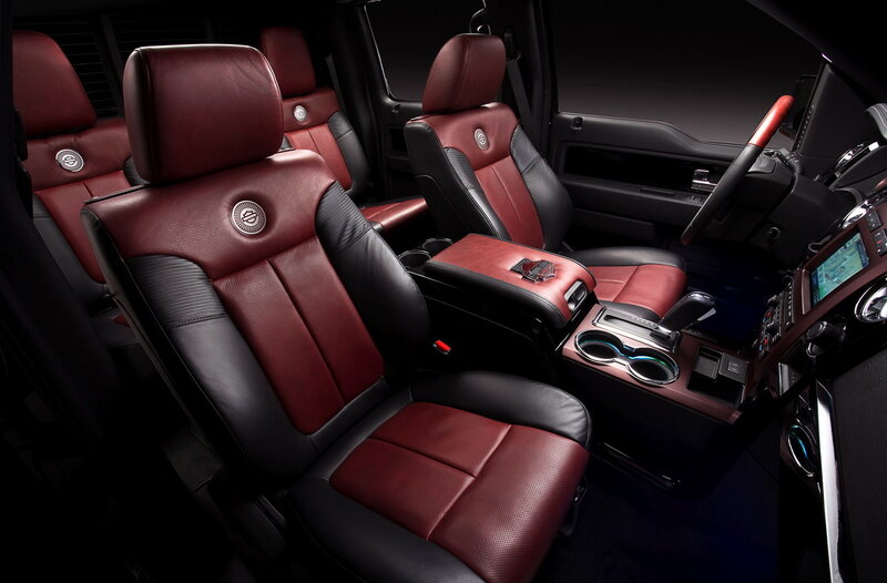 luxury red and black car interior