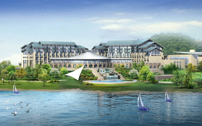 Luxury resort by the lake