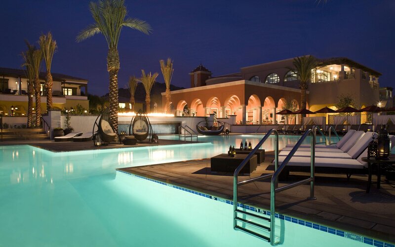 Luxury Resort Pool Area — Blue, Serene