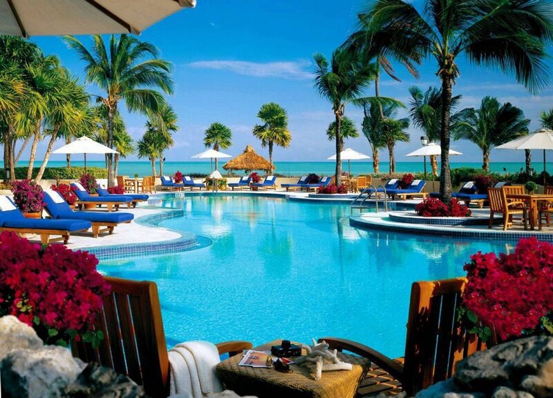 Luxury Resort Pool — Blue, Serene, Afternoon