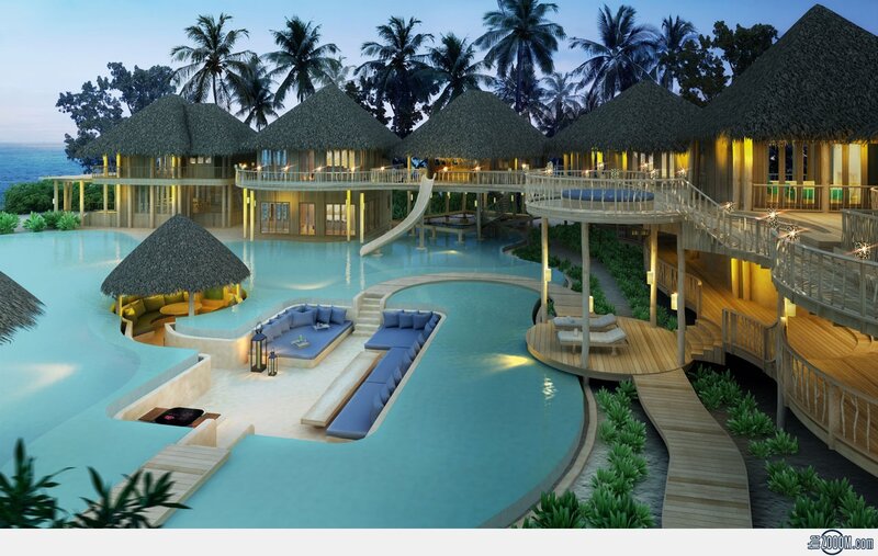 Luxury Resort Pool — Blue, Serene