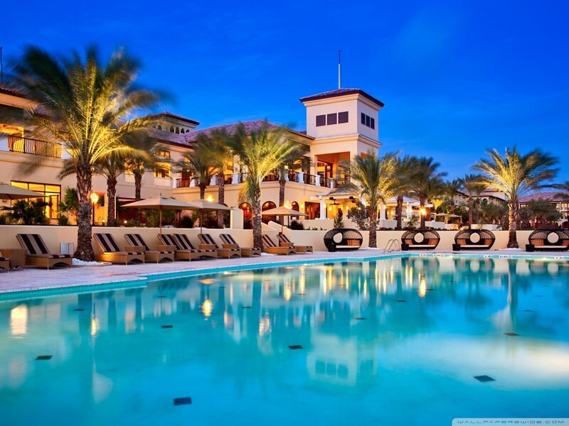 Luxury Resort Pool — Blue