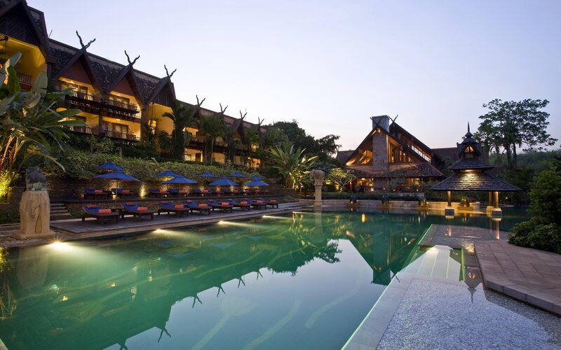 Luxury Resort Pool — Green
