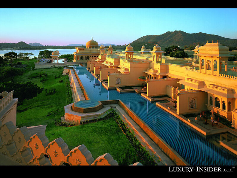 luxury resort with long pool