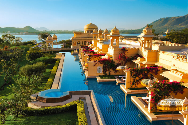 Luxury Resort with Pool — Blue, Serene