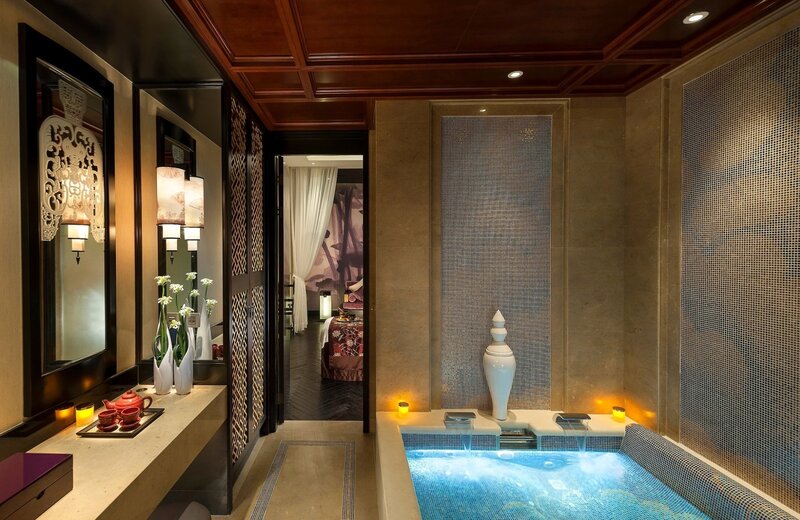 luxury spa bathroom interior