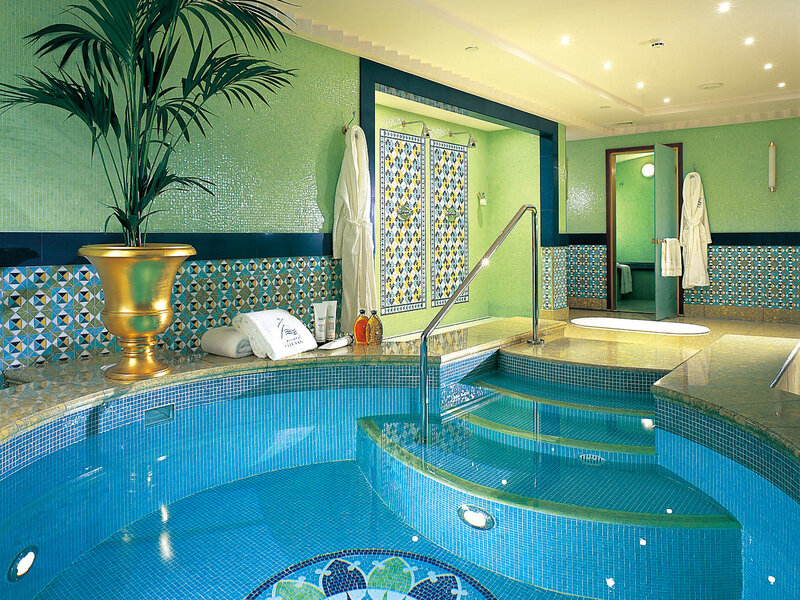 luxury spa pool area