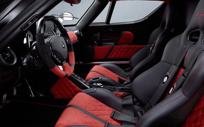 luxury sports car interior