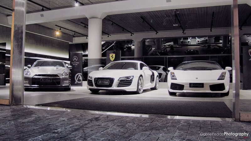 Luxury Sports Cars — White, Dramatic