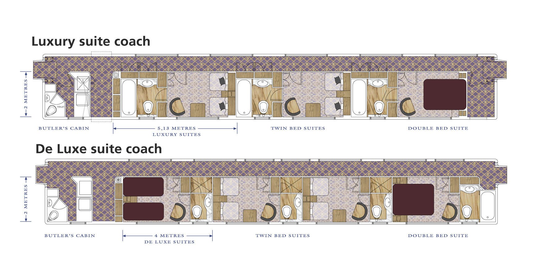Luxury suite coach floor plans