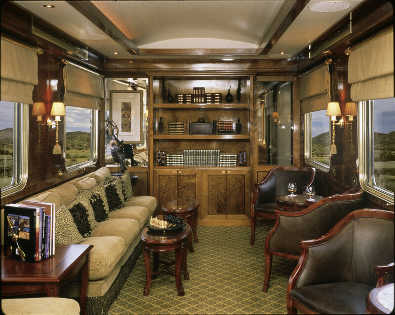 luxury train car interior