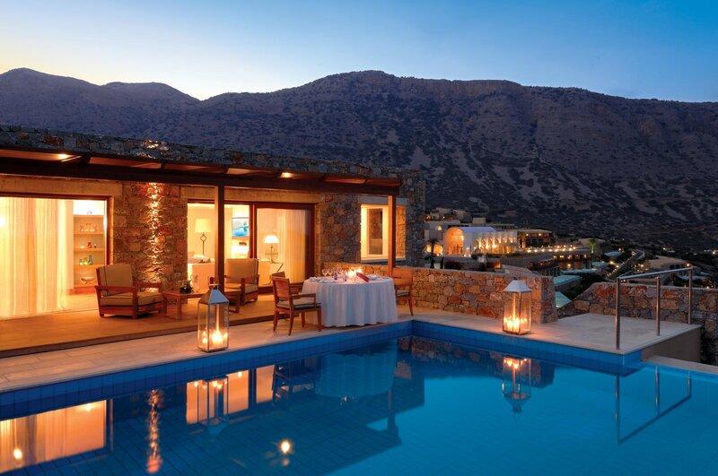 Luxury Villa at Dusk — Blue, Serene