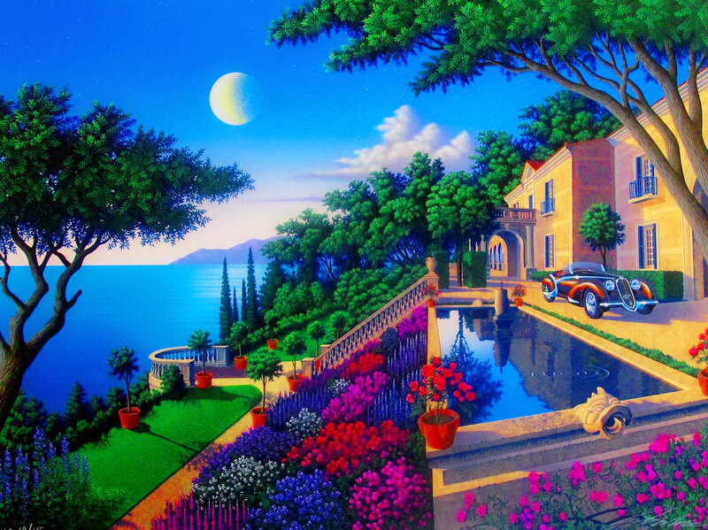 Luxury Villa by the Sea — Blue