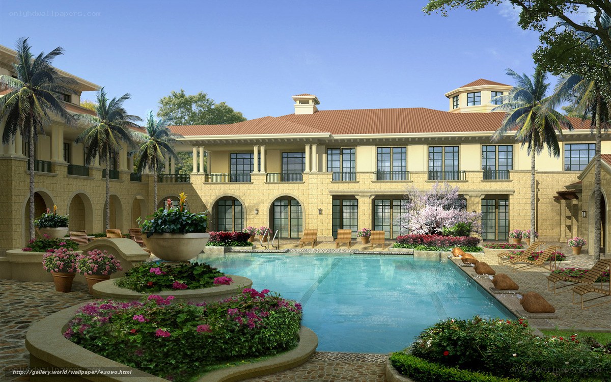 Luxury villa with pool and garden