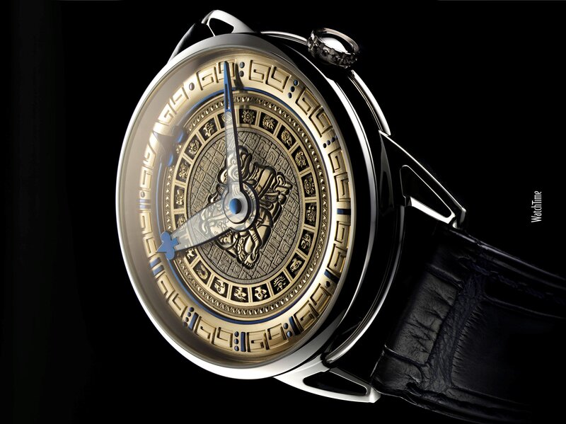 luxury watch with intricate design