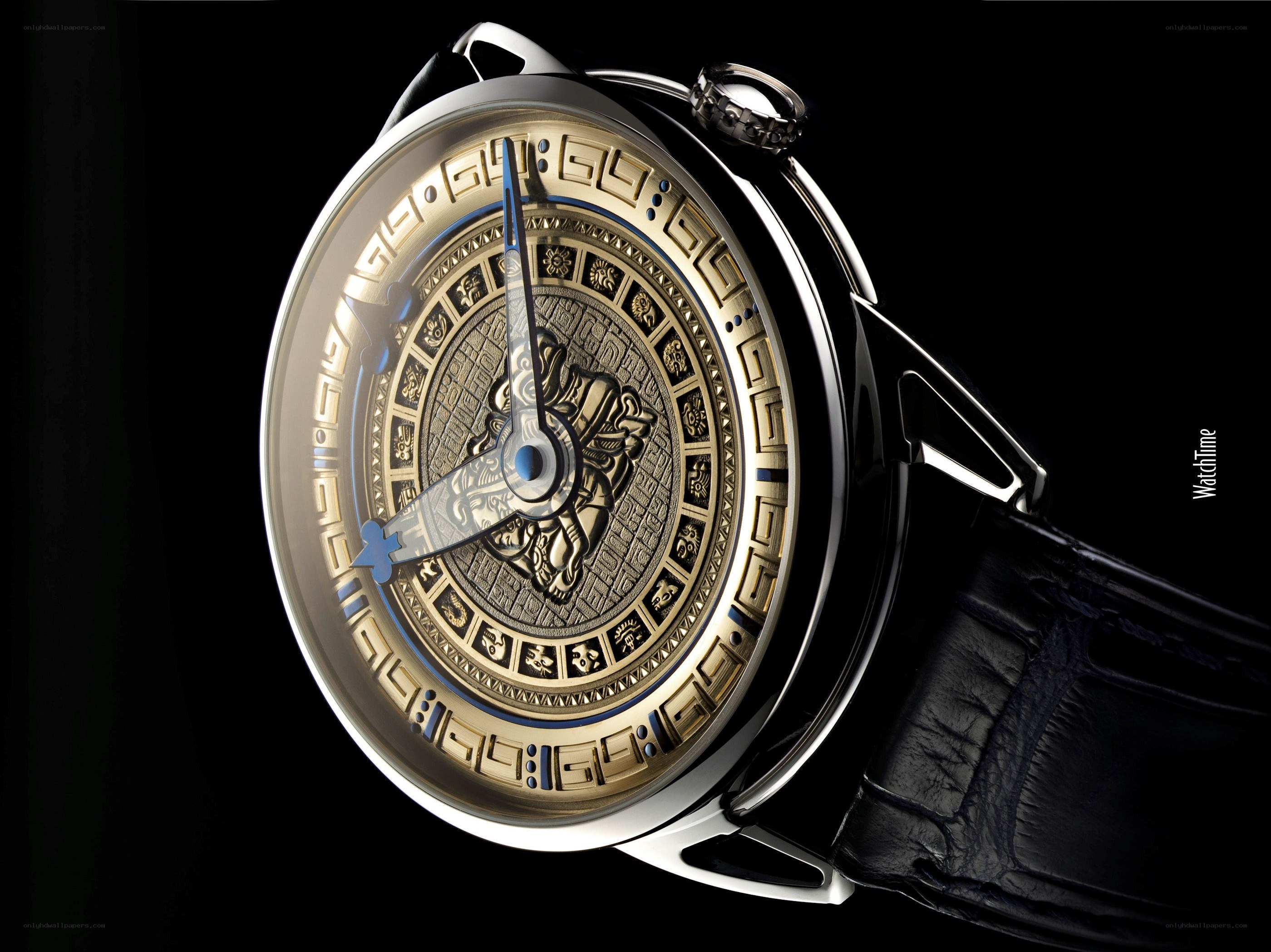 luxury watch with intricate design