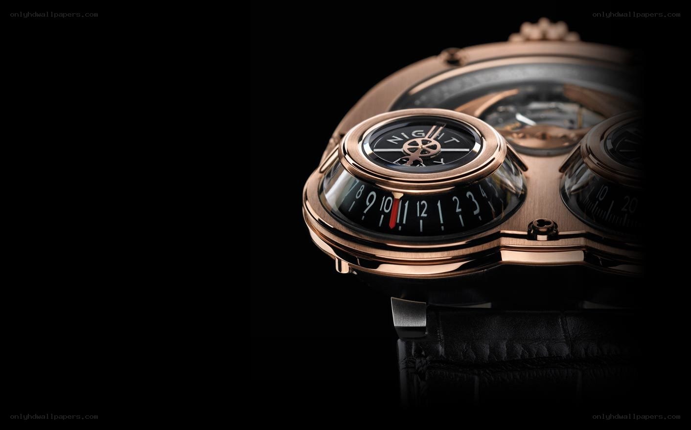 luxury watch with night mode