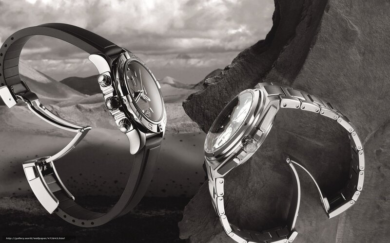 Luxury watches in desert landscape