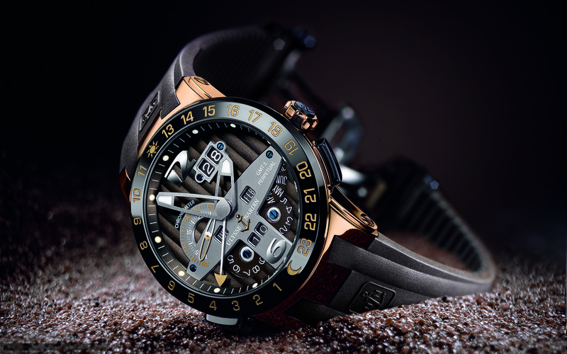 Luxury Wristwatch — Black, Dramatic