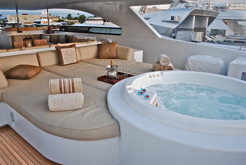 Luxury Yacht Deck — Beige