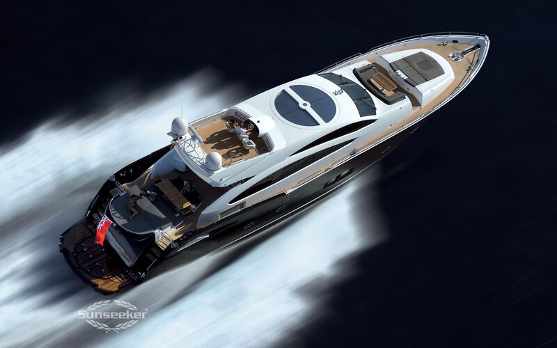 Luxury Yacht in Motion — White