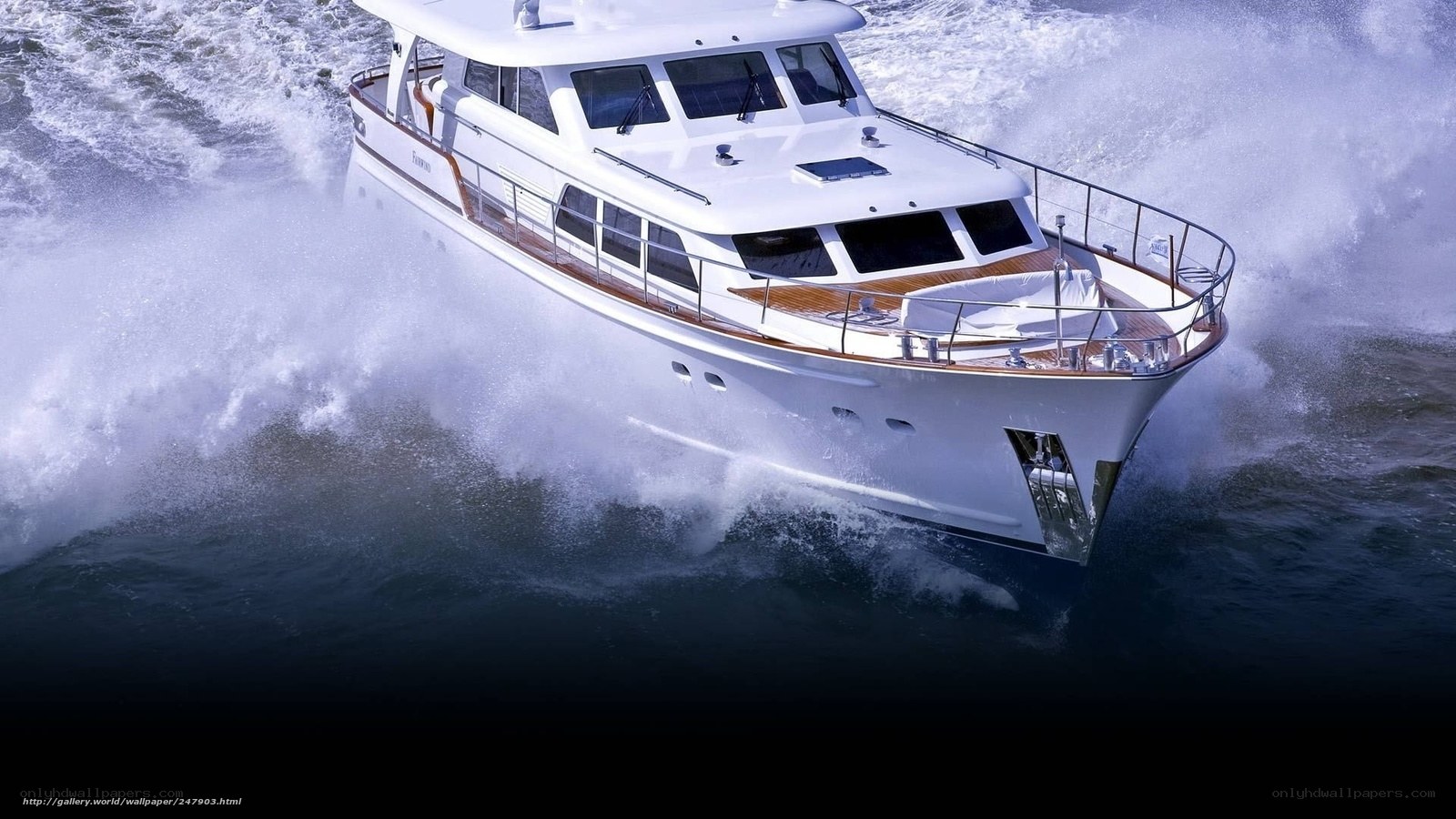 luxury yacht in motion