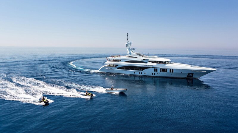 Luxury Yacht in Ocean