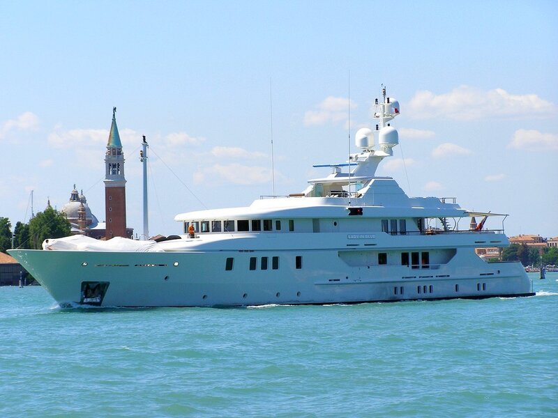Luxury yacht in Venice