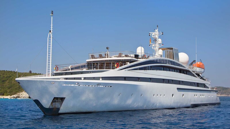 Luxury Yacht in Water