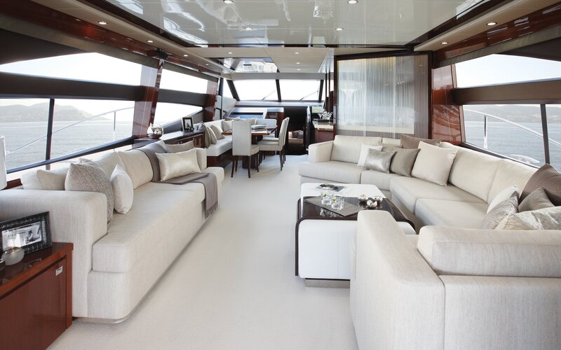 Luxury Yacht Interior — Beige