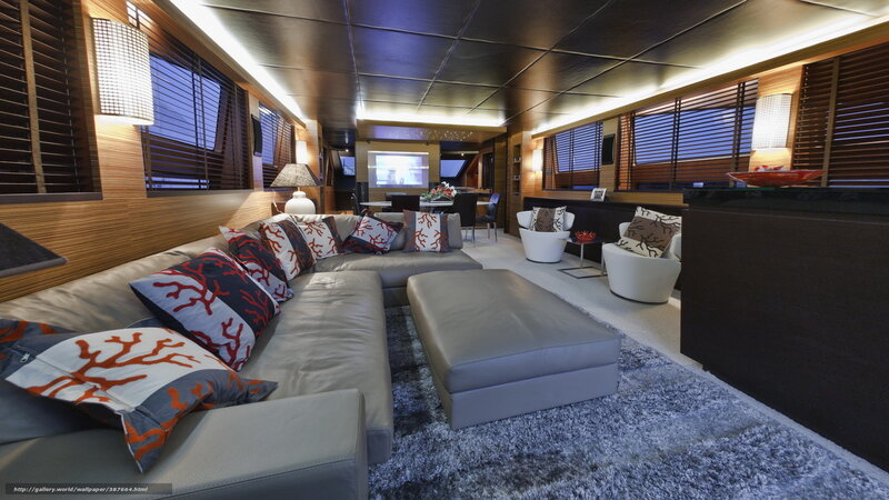 Luxury Yacht Interior — Gray