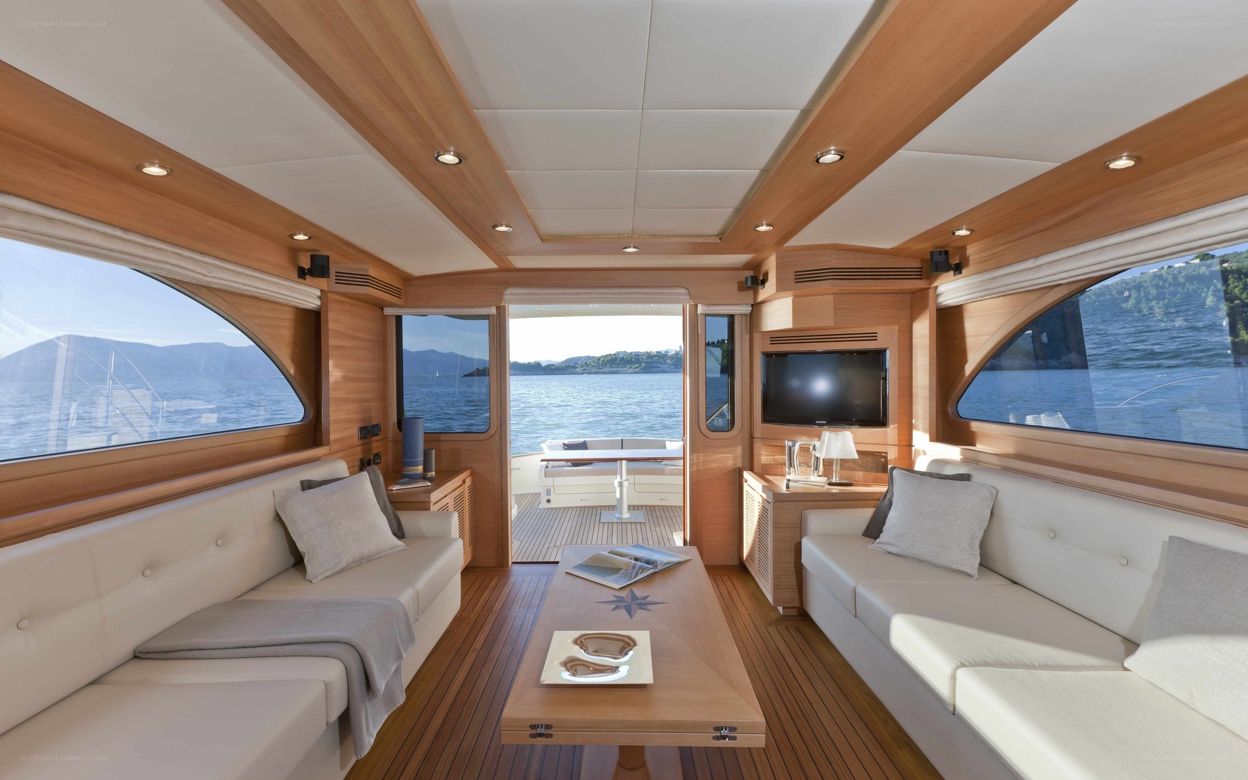 Luxury yacht interior
