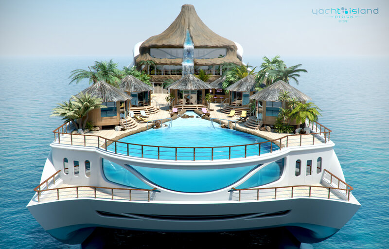 Luxury Yacht Island