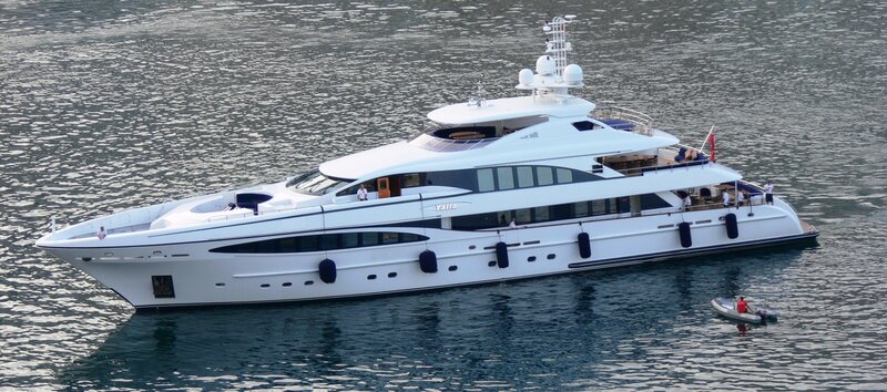 luxury yacht on the water