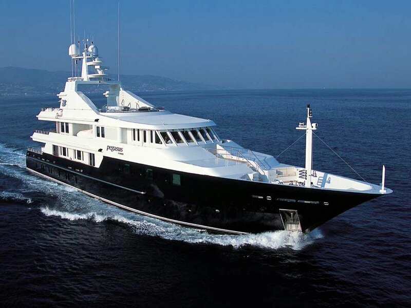 Luxury Yacht on Water — White, Serene, Afternoon