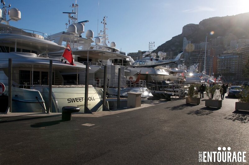 Luxury yachts in Monaco harbor