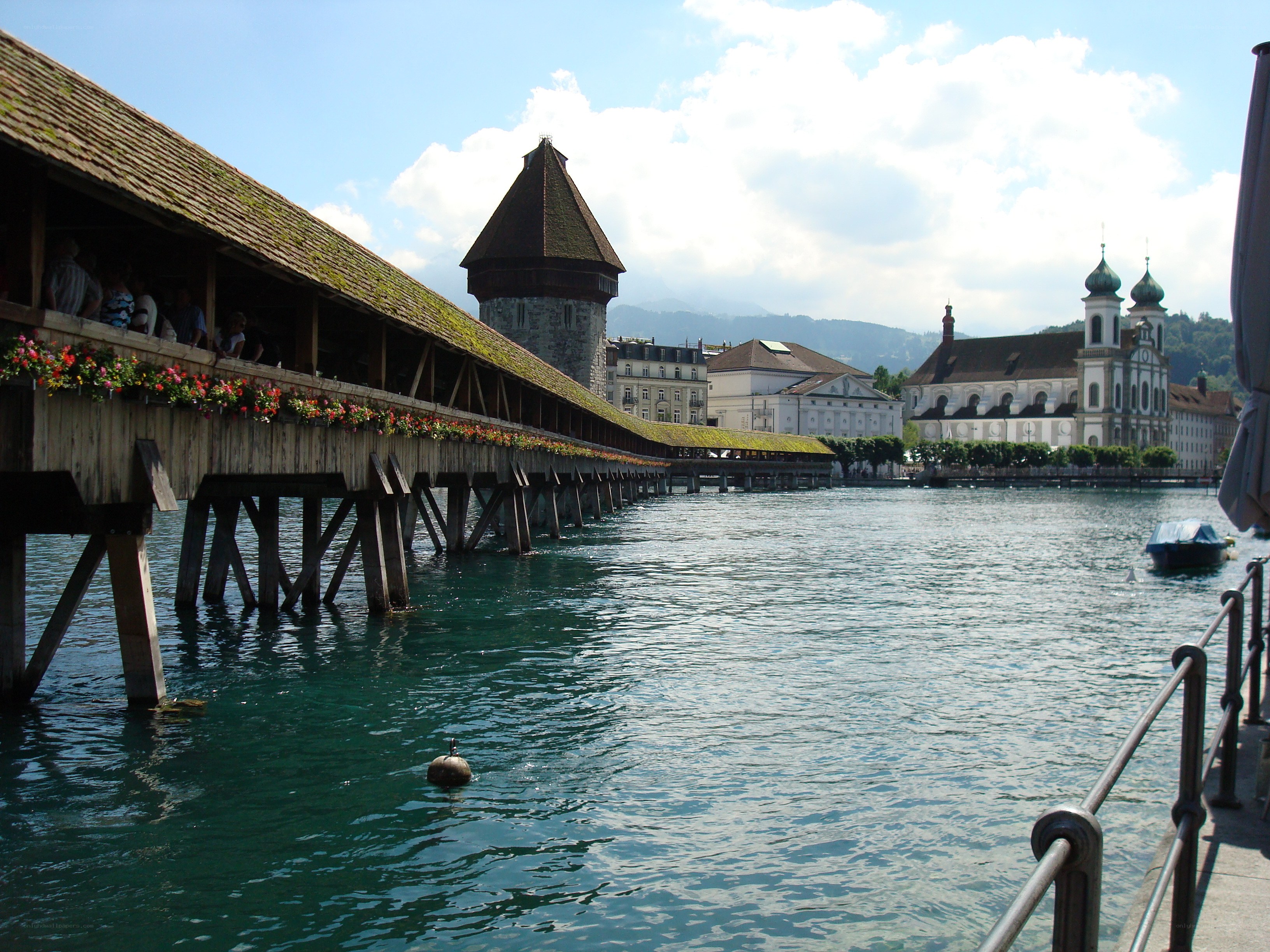 Luzern's historic covered bridge