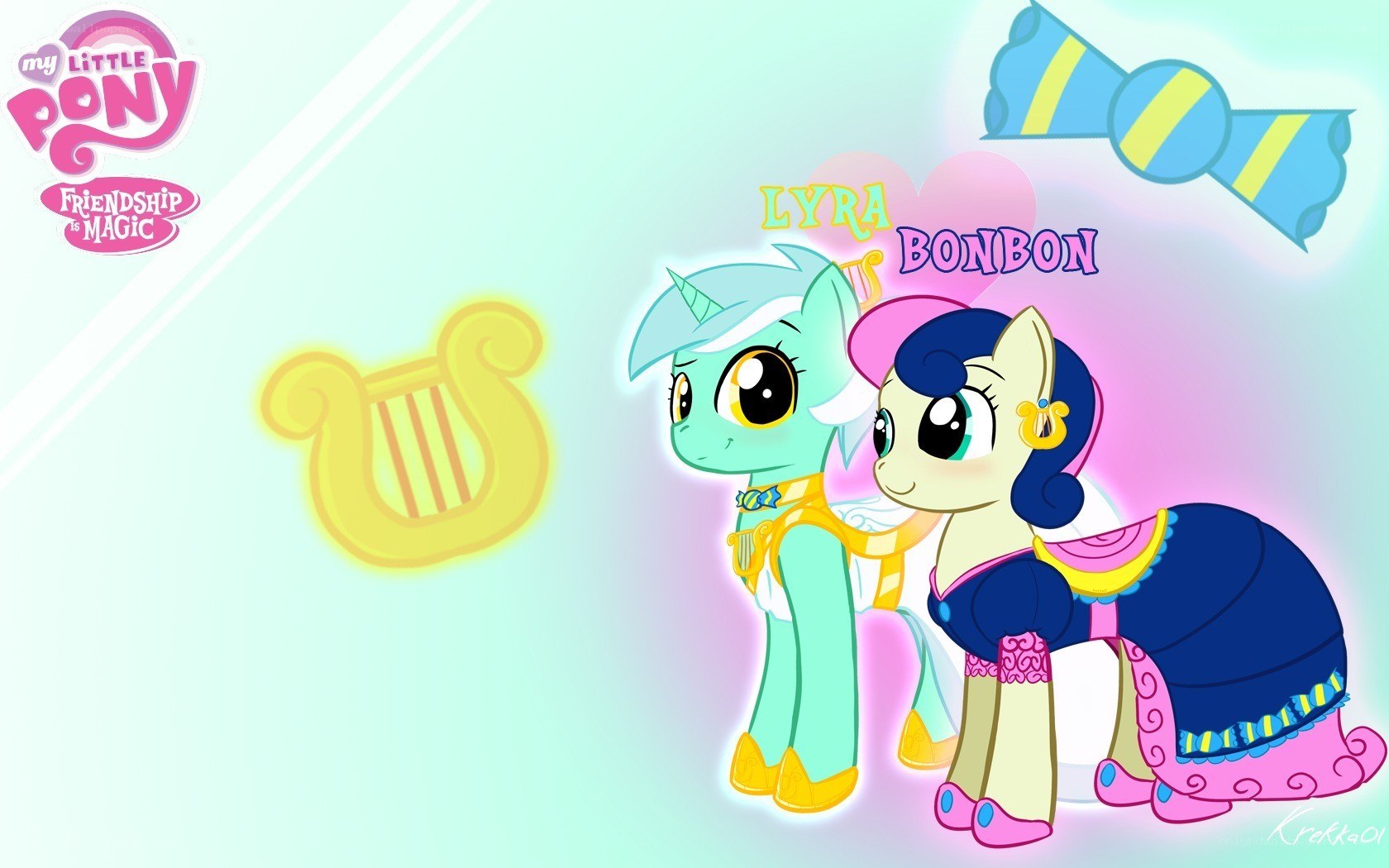 Lyra and Bonbon characters