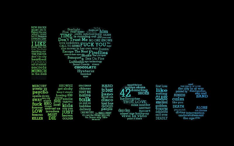 lyrics art in heart shape