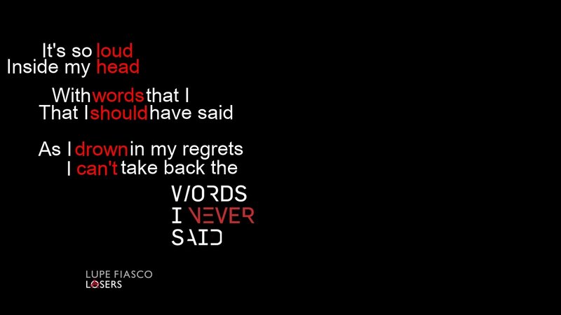 lyrics from a song
