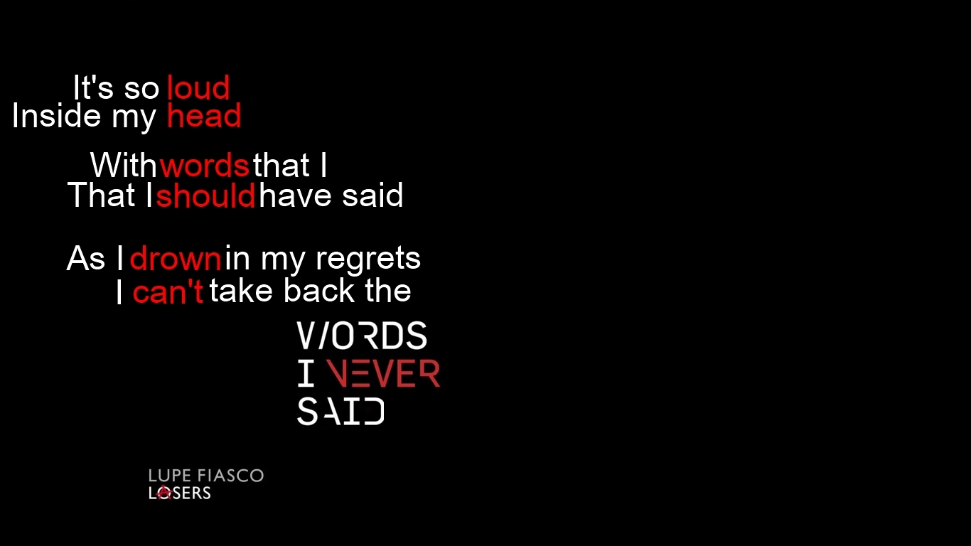 lyrics from a song
