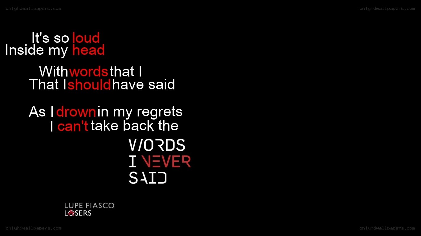 lyrics from a song