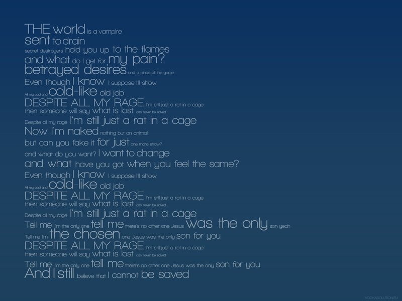 lyrics from a song
